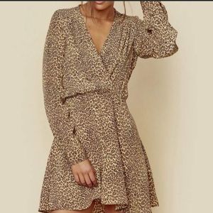 NWOT Flynn Skye Elle Mini Dress in Leopard